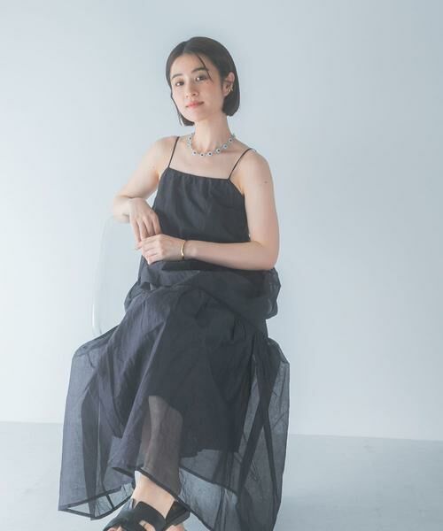 URBAN RESEARCH ROSSO / アーバンリサーチ ロッソ ワンピース | MARILYN MOON　SHEER TIERED DRESS | 詳細7