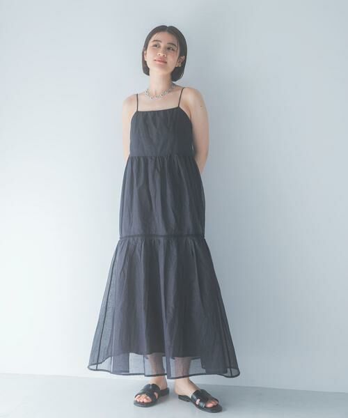 URBAN RESEARCH ROSSO / アーバンリサーチ ロッソ ワンピース | MARILYN MOON　SHEER TIERED DRESS | 詳細9