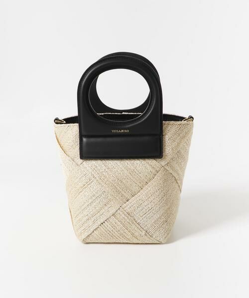 URBAN RESEARCH ROSSO / アーバンリサーチ ロッソ ショルダーバッグ | VIOLAd’ORO　レザーハンドルアバカメッシュバッグ | 詳細1