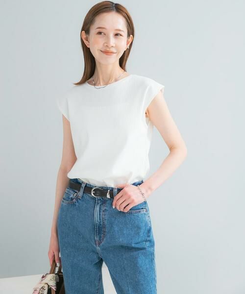 URBAN RESEARCH ROSSO / アーバンリサーチ ロッソ Tシャツ | 汗染防止 フレンチリブTシャツ | 詳細11