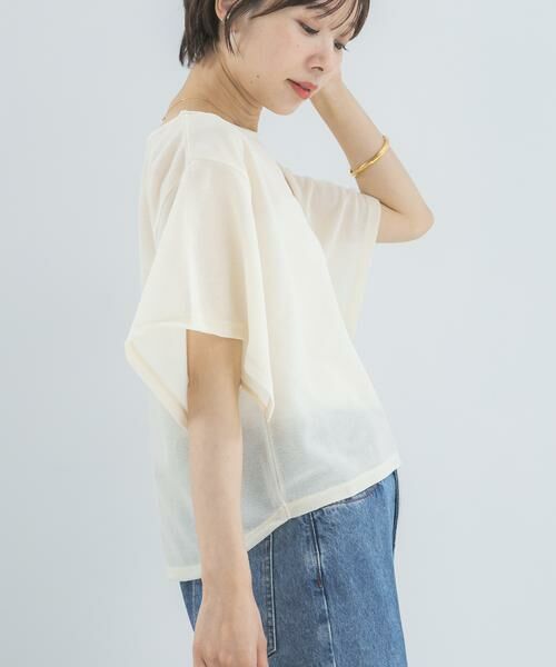 URBAN RESEARCH ROSSO / アーバンリサーチ ロッソ Tシャツ | スリットスリーブカラミカットソー | 詳細23
