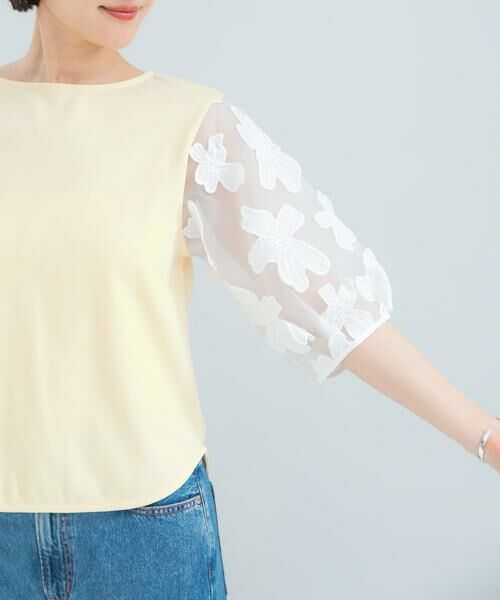 URBAN RESEARCH ROSSO / アーバンリサーチ ロッソ Tシャツ | 『WEB限定』フラワードッキングカットソー | 詳細10