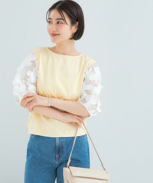 URBAN RESEARCH ROSSO / アーバンリサーチ ロッソ Tシャツ | 『WEB限定』フラワードッキングカットソー | 詳細2