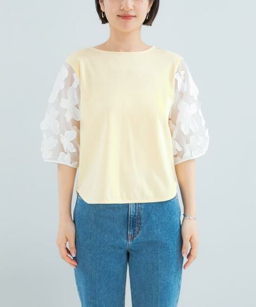 URBAN RESEARCH ROSSO / アーバンリサーチ ロッソ Tシャツ | 『WEB限定』フラワードッキングカットソー | 詳細7