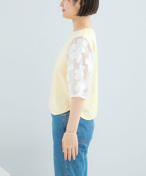 URBAN RESEARCH ROSSO / アーバンリサーチ ロッソ Tシャツ | 『WEB限定』フラワードッキングカットソー | 詳細8