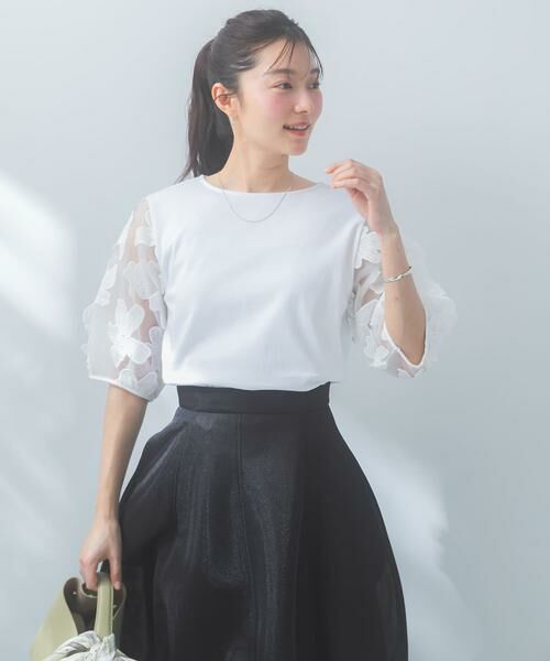 URBAN RESEARCH ROSSO / アーバンリサーチ ロッソ Tシャツ | 『WEB限定』フラワードッキングカットソー | 詳細15