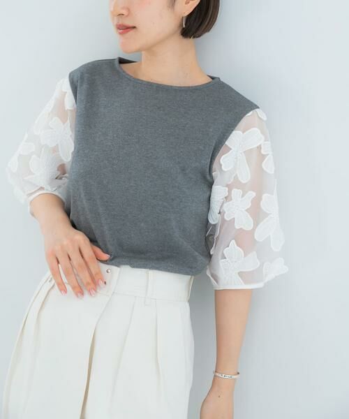 URBAN RESEARCH ROSSO / アーバンリサーチ ロッソ Tシャツ | 『WEB限定』フラワードッキングカットソー | 詳細28