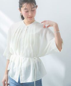 URBAN RESEARCH ROSSO / アーバンリサーチ ロッソ シャツ・ブラウス | 『WEB/一部店舗限定』リネン混ドルマンタックブラウス