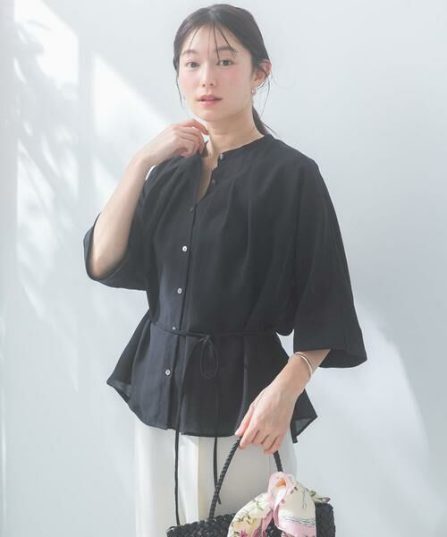 URBAN RESEARCH ROSSO / アーバンリサーチ ロッソ シャツ・ブラウス | 『WEB/一部店舗限定』リネン混ドルマンタックブラウス | 詳細20