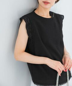 URBAN RESEARCH ROSSO / アーバンリサーチ ロッソ シャツ・ブラウス | ドライタッチカラミレースブラウス
