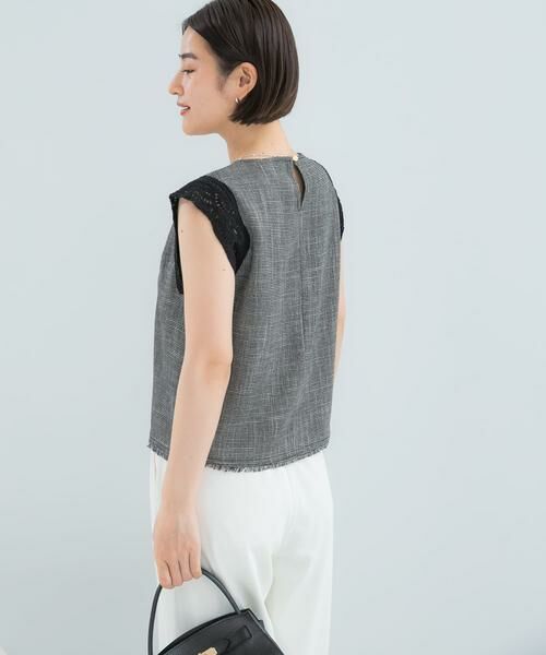 URBAN RESEARCH ROSSO / アーバンリサーチ ロッソ シャツ・ブラウス | ドライタッチカラミレースブラウス | 詳細13