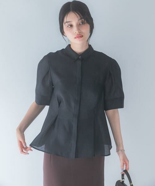 URBAN RESEARCH ROSSO / アーバンリサーチ ロッソ シャツ・ブラウス | シアーオーガンジーフォルムシャツ | 詳細8