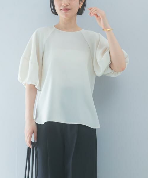 URBAN RESEARCH ROSSO / アーバンリサーチ ロッソ シャツ・ブラウス | クールタッチ 吸水速乾バルーンブラウス（アイボリー）