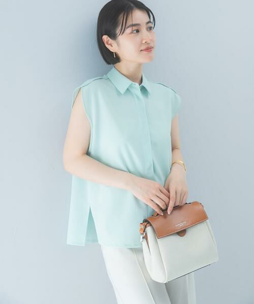 URBAN RESEARCH ROSSO / アーバンリサーチ ロッソ シャツ・ブラウス | クールタッチ 防シワ シャツブラウス（ミント）