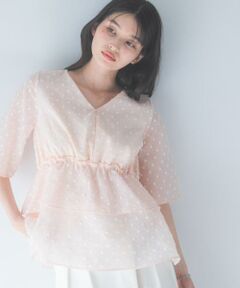 URBAN RESEARCH ROSSO / アーバンリサーチ ロッソ シャツ・ブラウス | 『WEB限定』ジャガードペプラムブラウス