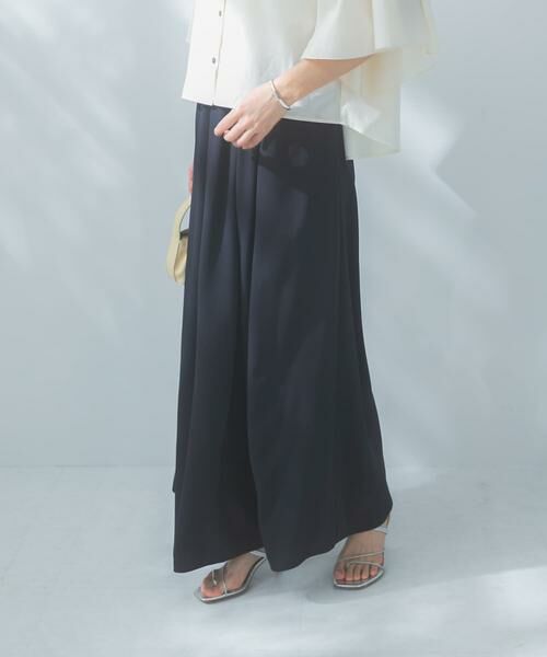 URBAN RESEARCH ROSSO / アーバンリサーチ ロッソ その他パンツ | ジョーゼットタックワイドパンツ | 詳細3