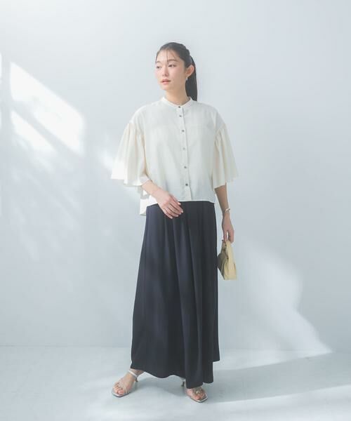 URBAN RESEARCH ROSSO / アーバンリサーチ ロッソ その他パンツ | ジョーゼットタックワイドパンツ | 詳細4
