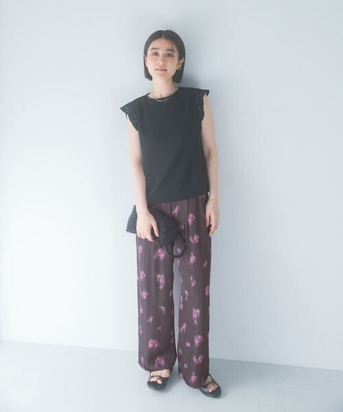URBAN RESEARCH ROSSO / アーバンリサーチ ロッソ その他パンツ | ダークプリントイージーワイドパンツ | 詳細4