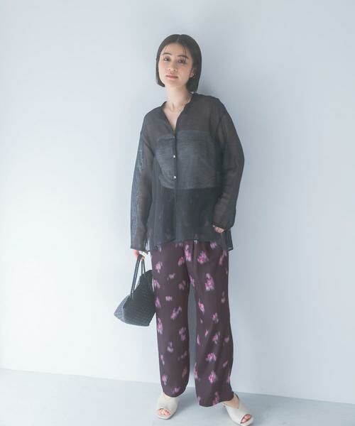URBAN RESEARCH ROSSO / アーバンリサーチ ロッソ その他パンツ | ダークプリントイージーワイドパンツ(ブラウン)