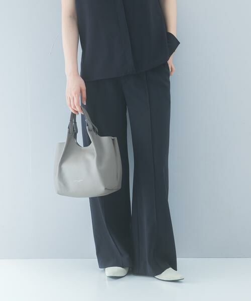 URBAN RESEARCH ROSSO / アーバンリサーチ ロッソ その他パンツ | クールタッチ 防シワ ストレートパンツ（ブルー系その他）