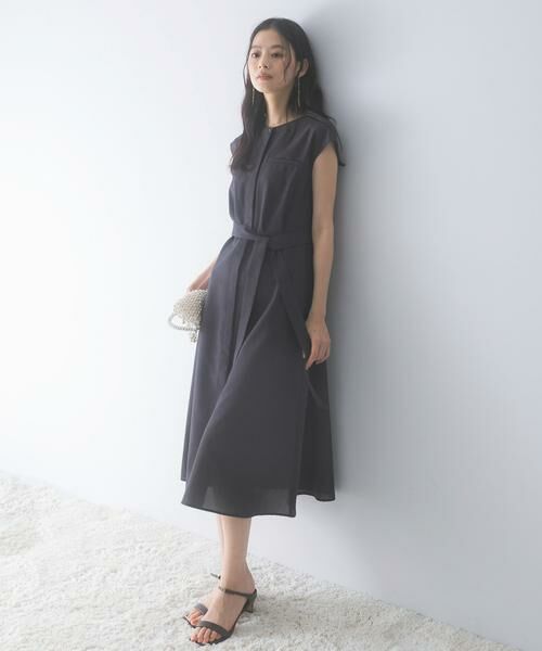 URBAN RESEARCH ROSSO / アーバンリサーチ ロッソ ワンピース | 『UR TECH DRYLUXE』ポケットデザインワンピース（チャコールグレー）