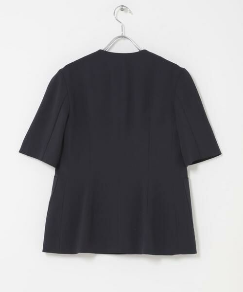 URBAN RESEARCH ROSSO / アーバンリサーチ ロッソ ノーカラージャケット | クールタッチ 防シワ ハーフスリーブジャケット | 詳細11