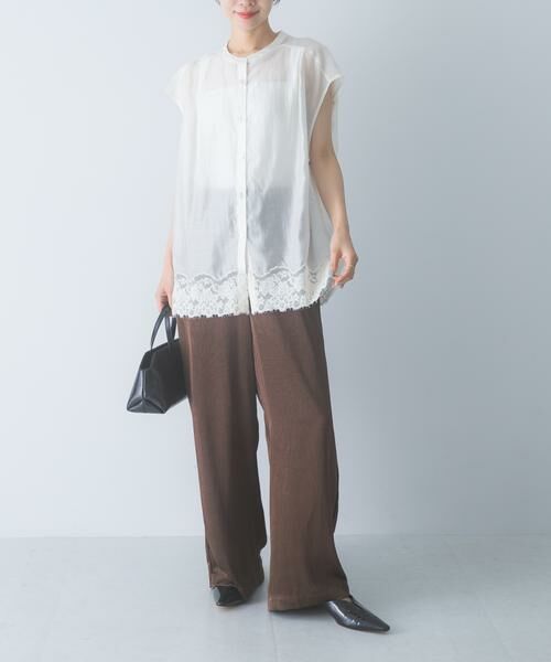 URBAN RESEARCH ROSSO / アーバンリサーチ ロッソ シャツ・ブラウス | CHIGNON　レースシアーフレンチブラウス | 詳細6
