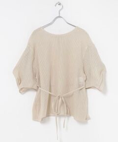 CHIGNON　シアーチェックボリュームスリーブプルオーバー
