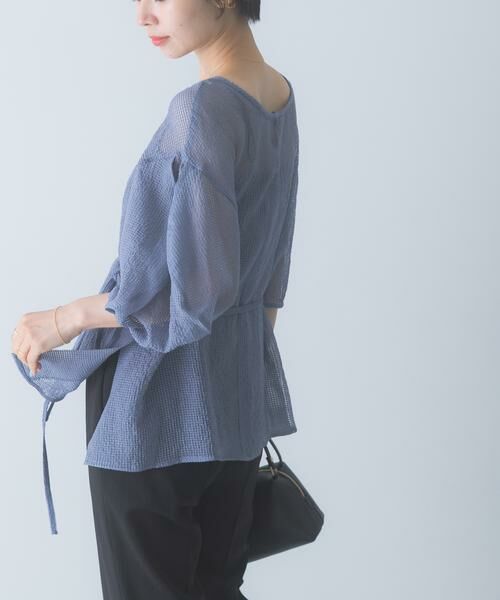 URBAN RESEARCH ROSSO / アーバンリサーチ ロッソ シャツ・ブラウス | CHIGNON　シアーチェックボリュームスリーブプルオーバー | 詳細5