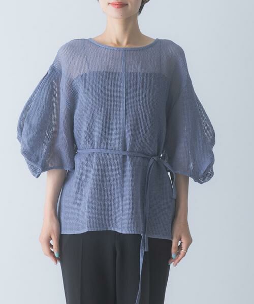 URBAN RESEARCH ROSSO / アーバンリサーチ ロッソ シャツ・ブラウス | CHIGNON　シアーチェックボリュームスリーブプルオーバー | 詳細8