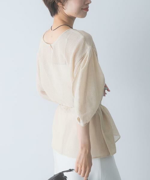 URBAN RESEARCH ROSSO / アーバンリサーチ ロッソ シャツ・ブラウス | CHIGNON　シアーチェックボリュームスリーブプルオーバー | 詳細15