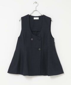 URBAN RESEARCH ROSSO / アーバンリサーチ ロッソ ベスト | Mewl　Uネックリネンツイードジレ