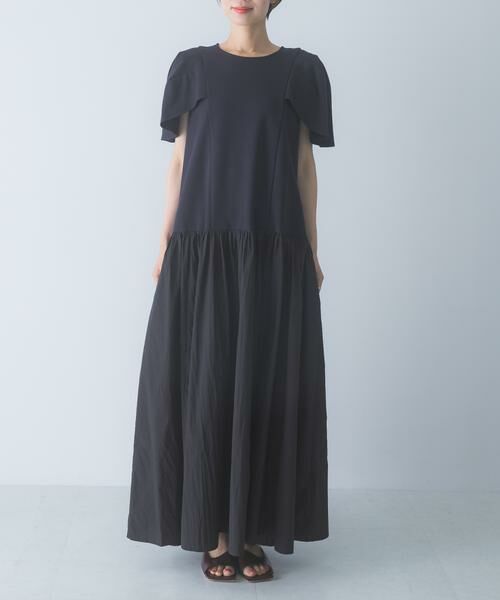 URBAN RESEARCH ROSSO / アーバンリサーチ ロッソ ワンピース | Mewl　ペタルスリーブドッキングワンピース | 詳細6