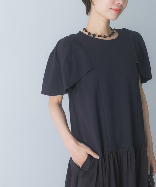 URBAN RESEARCH ROSSO / アーバンリサーチ ロッソ ワンピース | Mewl　ペタルスリーブドッキングワンピース | 詳細9