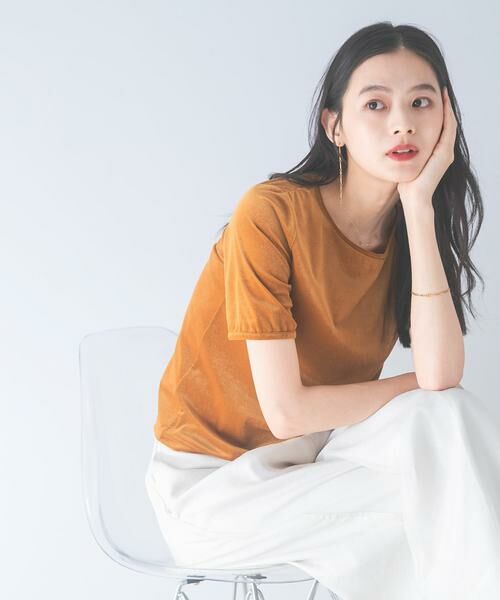 URBAN RESEARCH ROSSO / アーバンリサーチ ロッソ Tシャツ | バックスリットシアーベロアカットソー | 詳細1