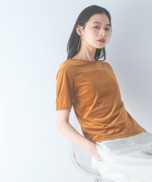 URBAN RESEARCH ROSSO / アーバンリサーチ ロッソ Tシャツ | バックスリットシアーベロアカットソー | 詳細3