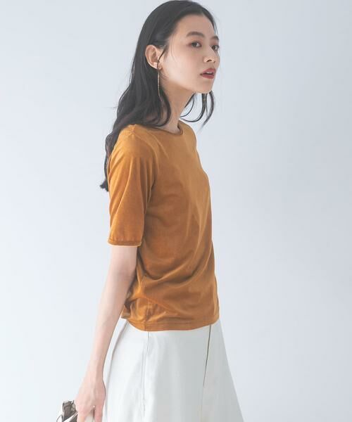URBAN RESEARCH ROSSO / アーバンリサーチ ロッソ Tシャツ | バックスリットシアーベロアカットソー | 詳細4