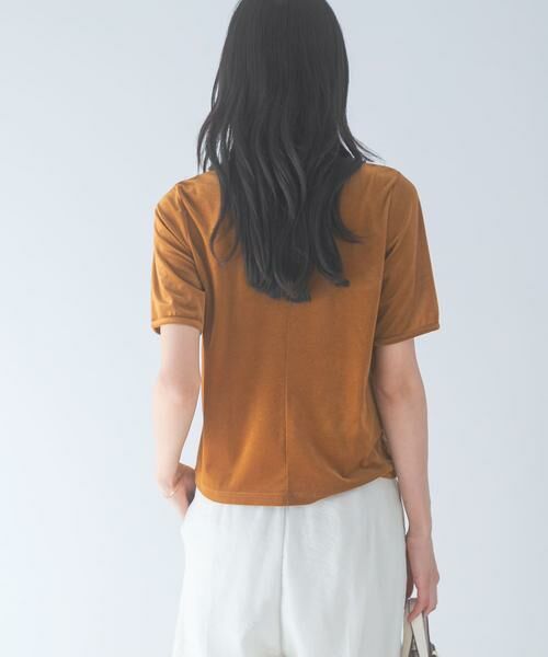 URBAN RESEARCH ROSSO / アーバンリサーチ ロッソ Tシャツ | バックスリットシアーベロアカットソー | 詳細5
