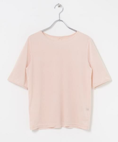 URBAN RESEARCH ROSSO / アーバンリサーチ ロッソ Tシャツ | バックスリットシアーベロアカットソー（ライトピンク）