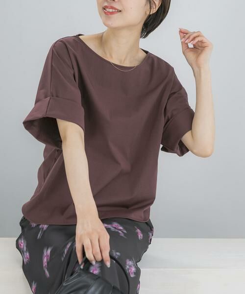 URBAN RESEARCH ROSSO / アーバンリサーチ ロッソ Tシャツ | UVカットデザインスリーブプルオーバー（ブラウン系その他）