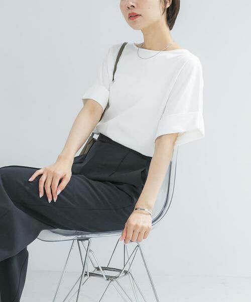 URBAN RESEARCH ROSSO / アーバンリサーチ ロッソ Tシャツ | UVカットデザインスリーブプルオーバー（オフホワイト）