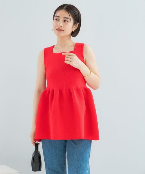 URBAN RESEARCH ROSSO / アーバンリサーチ ロッソ ニット・セーター | ウォッシャブルペプラムニットトップス | 詳細7