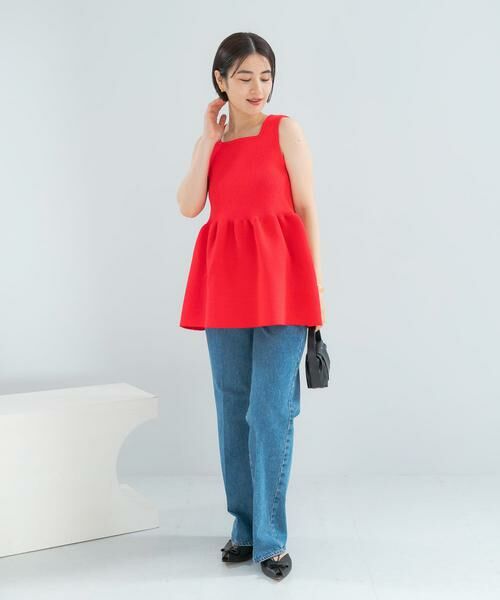 URBAN RESEARCH ROSSO / アーバンリサーチ ロッソ ニット・セーター | ウォッシャブルペプラムニットトップス | 詳細10