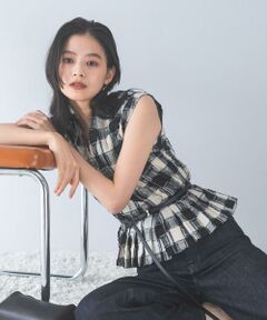 URBAN RESEARCH ROSSO / アーバンリサーチ ロッソ シャツ・ブラウス | チェックジャガードタックデザインブラウス
