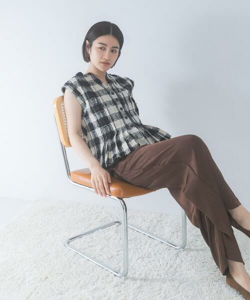 URBAN RESEARCH ROSSO / アーバンリサーチ ロッソ シャツ・ブラウス | チェックジャガードタックデザインブラウス | 詳細7