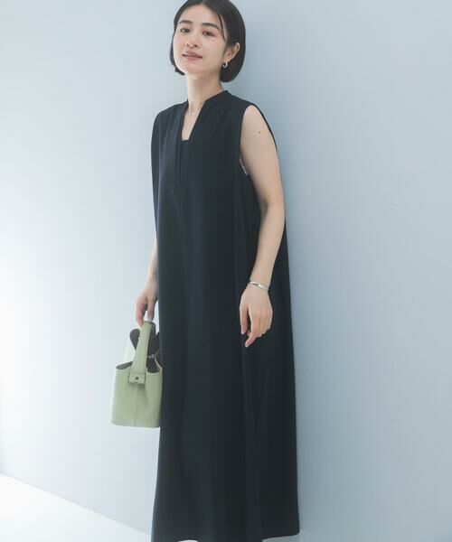 URBAN RESEARCH ROSSO / アーバンリサーチ ロッソ ワンピース | クールタッチ 吸水速乾キーネックフレアワンピース | 詳細12