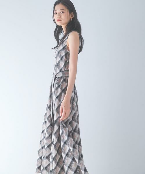 URBAN RESEARCH ROSSO / アーバンリサーチ ロッソ ワンピース | ベルト付フレアシルエットロングドレス | 詳細23