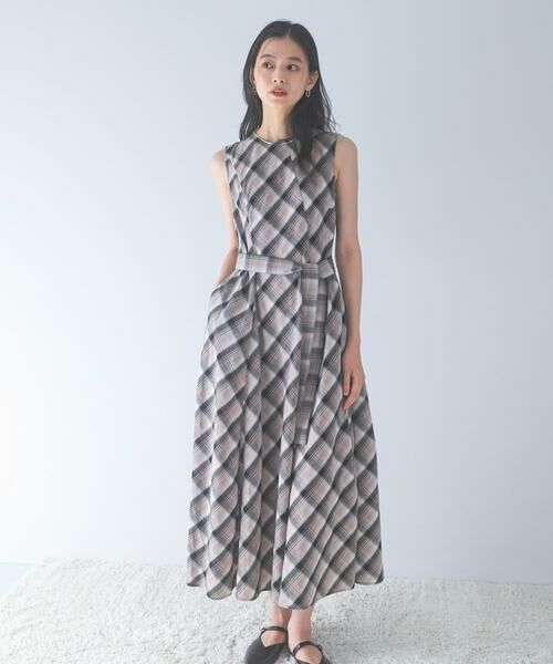 URBAN RESEARCH ROSSO / アーバンリサーチ ロッソ ワンピース | ベルト付フレアシルエットロングドレス | 詳細25