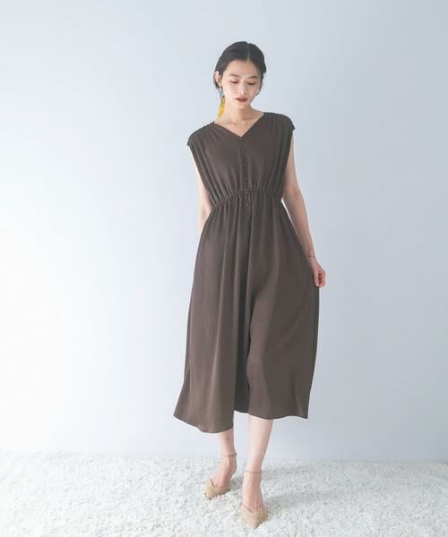 URBAN RESEARCH ROSSO / アーバンリサーチ ロッソ ワンピース | 楊柳サテンウエストマークワンピース | 詳細3