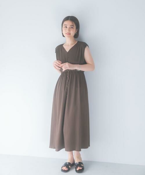 URBAN RESEARCH ROSSO / アーバンリサーチ ロッソ ワンピース | 楊柳サテンウエストマークワンピース | 詳細7